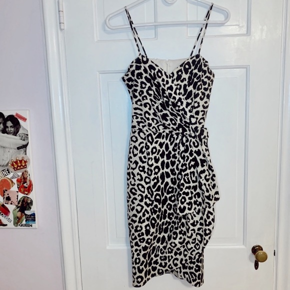 Dresses & Skirts - Vintage 1950’s Snow Leopard Dress